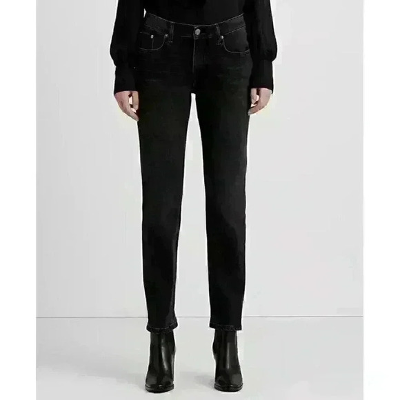 NEW! Lauren Ralph Lauren Women's Relaxed Tapered Ankle Jeans - Picture 2 of 6